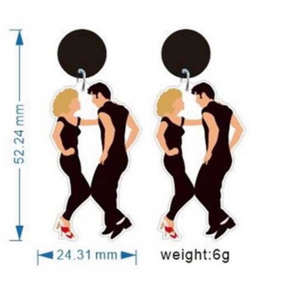 GREASE EARRINGS - Picture 3 of 3